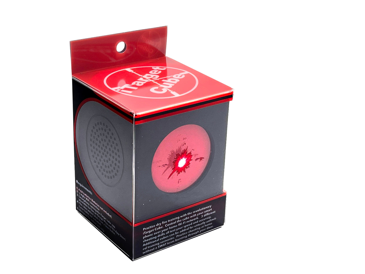 Single iTarget cube in packaging